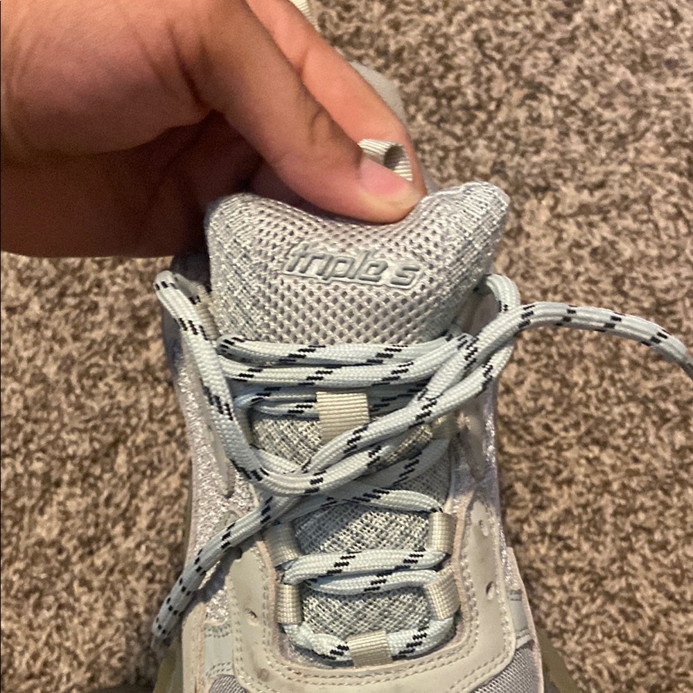Balenciaga Gray and Green Sneakers - Picture 3 of 5